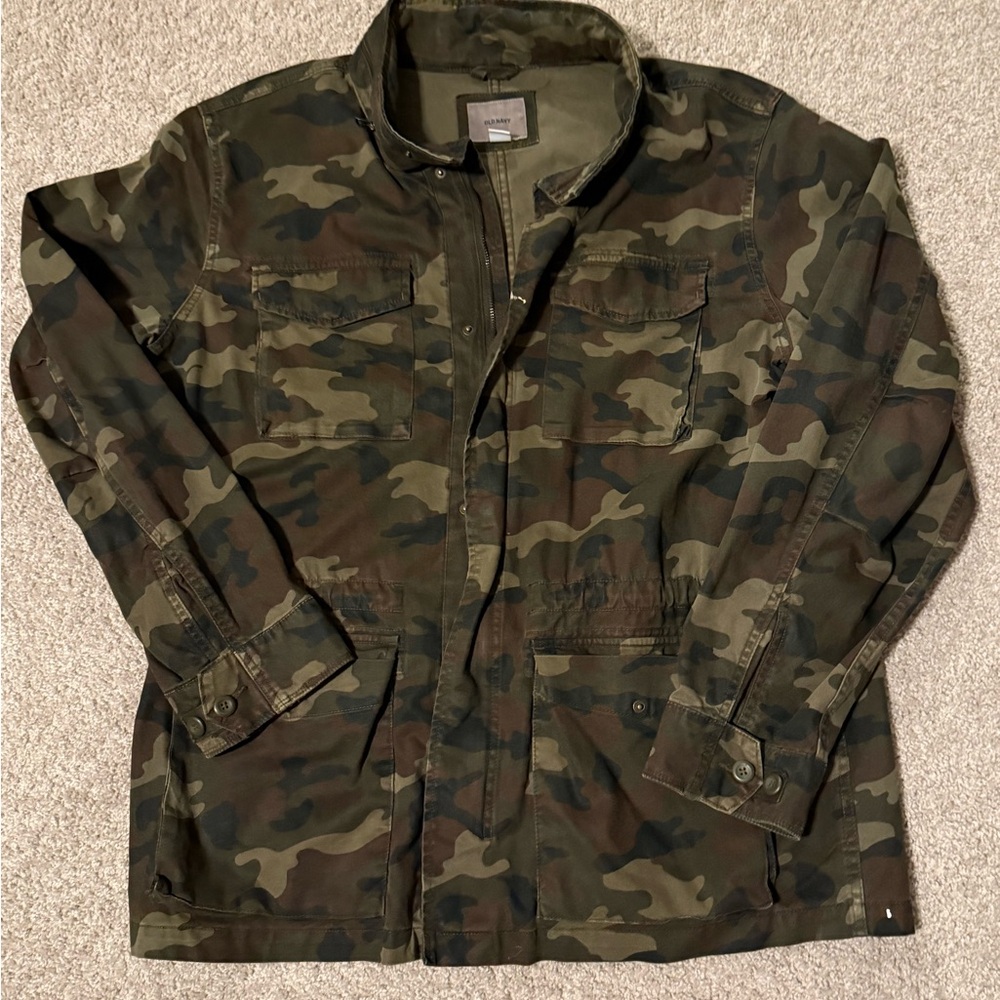Old Navy Camouflage Military Jacket